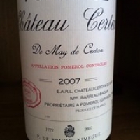 Chateau Certan de May Pomerol 2007 Chateau Certan de May Pomerol 2007 • <a style="font-size:0.8em;" href="http://www.flickr.com/photos/88422686@N06/8660486128/" target="_blank">View on Flickr</a>