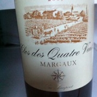 Clos des Quatre Vents Margaux 2009 Clos des Quatre Vents Margaux 2009 • <a style="font-size:0.8em;" href="http://www.flickr.com/photos/88422686@N06/8481689334/" target="_blank">View on Flickr</a>